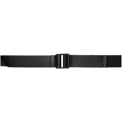 132 5. Issey Miyake Black Luster Standard Belt In 18 Blacklus
