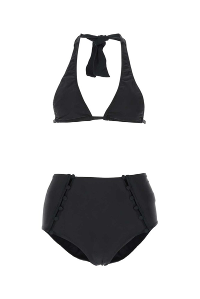 Adriana Degreas Black Stretch Nylon Bikini  Nd  Donna M In E0033