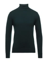Alpha Studio Turtlenecks In Dark Green