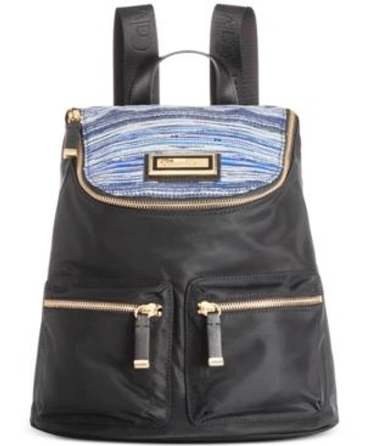 Calvin Klein Belfast Slim Small Backpack In Royal Blue/black