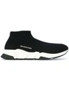 Balenciaga Speed Low Slip-on In Noir Bleu