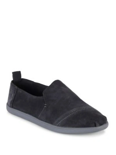 Toms Alpargartas Deconstructed Suede Slip-on Sneakers In Grey