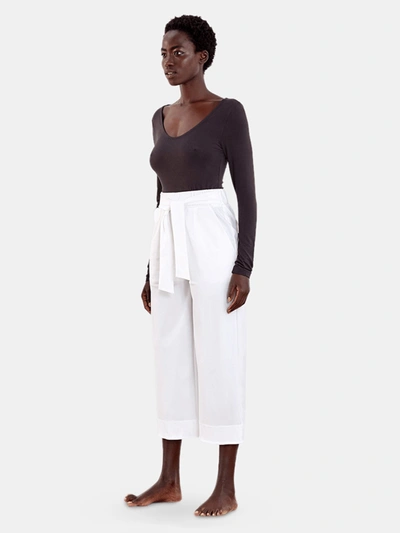 Aday Crop It Up Pant In White