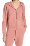 Nili Lotan Callie Zip-up Hoodie In Earth Rose