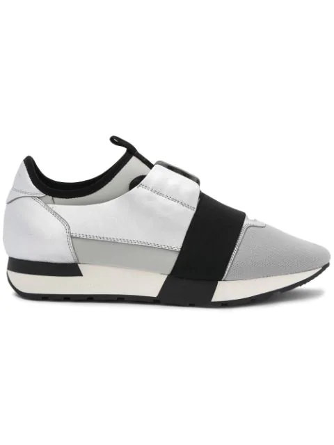 black and silver balenciaga sneakers