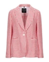 T-jacket By Tonello Suit Jackets In Red
