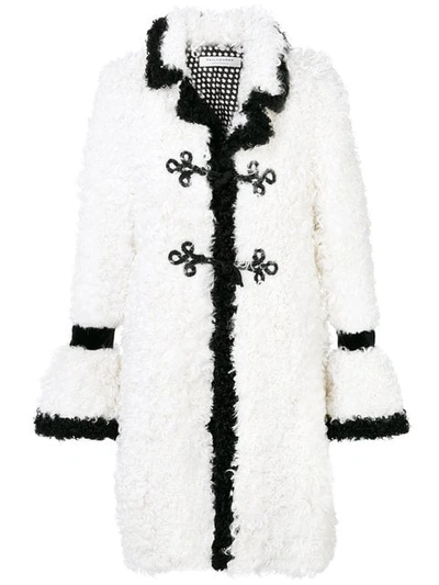 Philosophy Di Lorenzo Serafini Kalgan Fur Coat In White