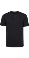 Theory Men's Anemone Gaskell Short-sleeve Henley Shirt In Blue