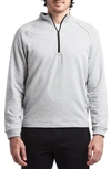 Public Rec Weekend Half Zip Pullover In Heather Silver Spoon