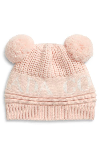 Canada Goose Kids' Baby's Double Pom-pom Beanie In Soft Pink