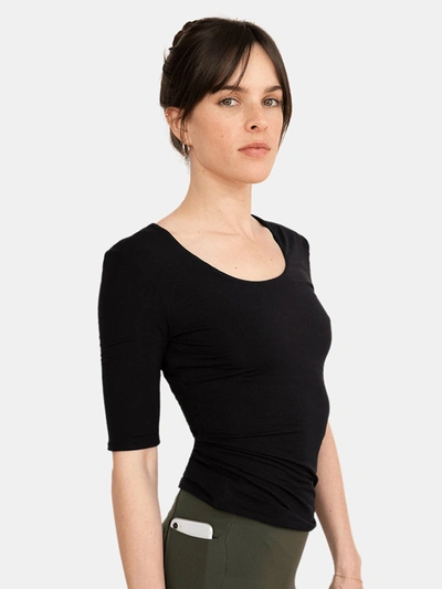 Aday Top Notch T-shirt In Black