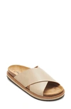 Free People Sidelines Slide Sandal In Taupe