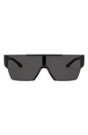 Burberry 38mm Shield Sunglasses In Black