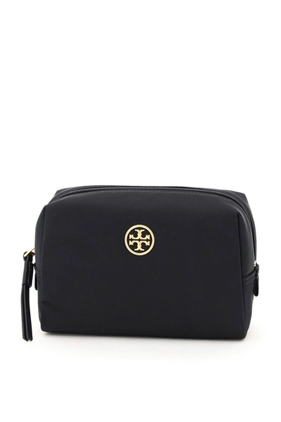 Tory Burch Piper Small Pouch Cosmetic Case In Black