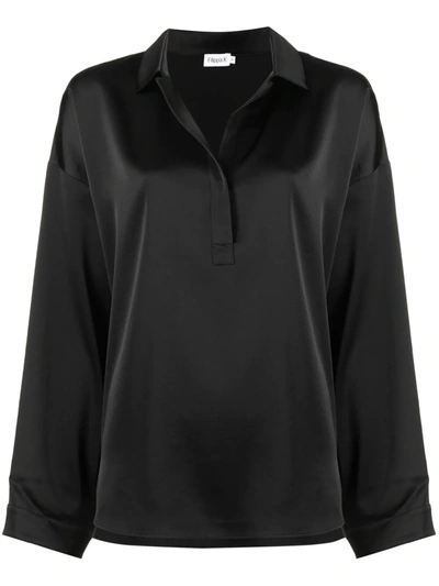 Filippa K Lovisa Satin Shirt In Black
