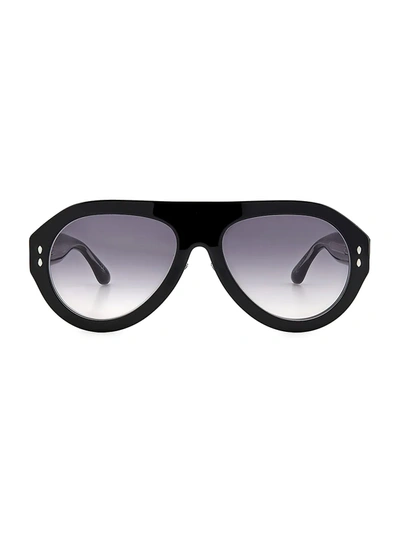 Isabel Marant 59mm Gradient Aviator Sunglasses In Black