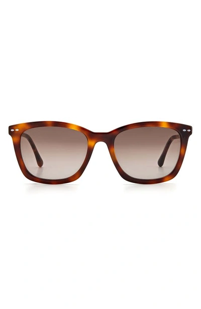 Isabel Marant Zelia 55mm Square Sunglasses In Brown