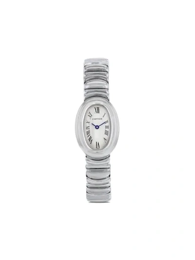Pre-owned Cartier 1990s  Baignoire 18mm In Neutrals