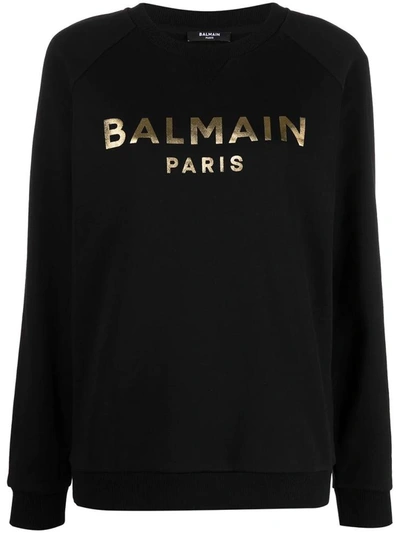 Balmain Sweatshirts In Noir/or