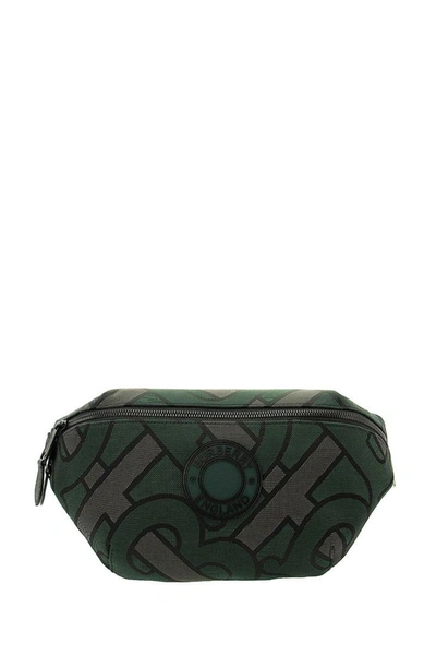 Burberry Sonny - Monogram Recycled Polyester Bum Bag In Forest Green