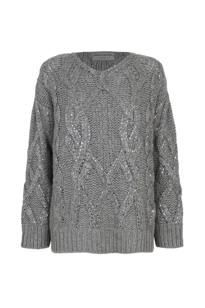 Ermanno Scervino Sweaters In Grigio