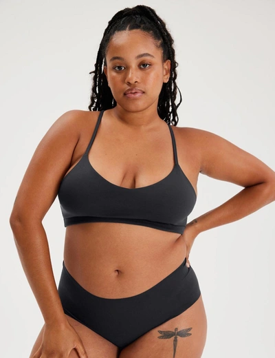 Girlfriend Collective Raven Scoop Bralette In Multicolor