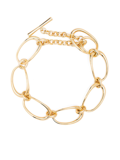 Charlotte Chesnais Turtle Chain Necklace In Vermeil