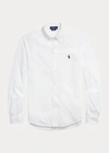 Polo Ralph Lauren Featherweight Mesh Shirt In Dockside Blue Heather
