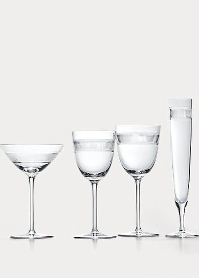 Polo Ralph Lauren Langley Martini Glass In Clear