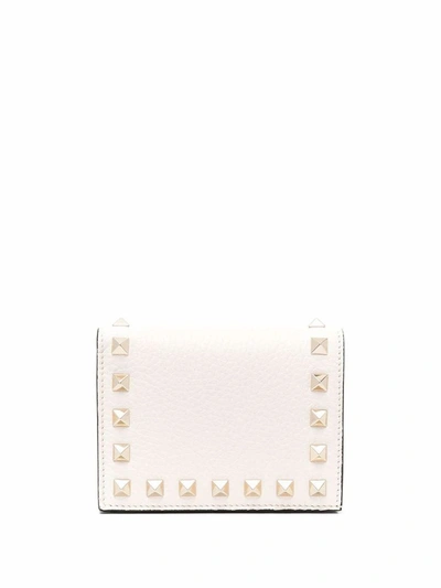 Valentino Garavani Women's Beige Leather Wallet