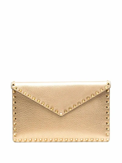 Valentino Garavani Women's Gold Leather Pouch