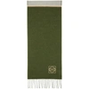 Loewe Green & Beige Window Anagram Scarf In 2277 Beige/