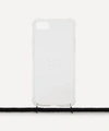 Xouxou Iphone 7/8/se 2020 Basic Phone Case Necklace In All Black
