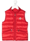 Moncler Girls' Down Vest - Big Kid In Red