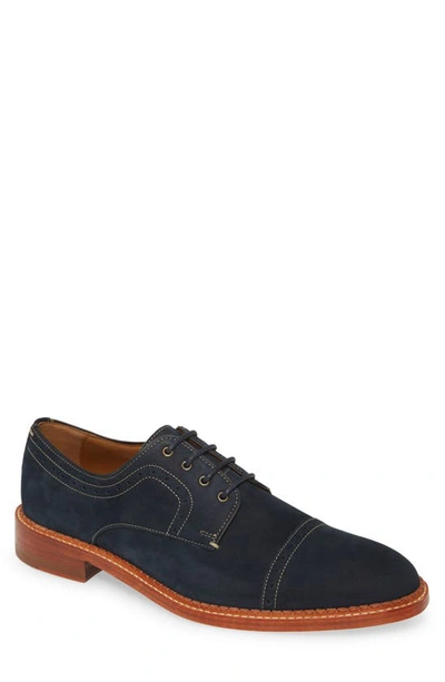 Johnston Murphy J M 1850 Chambliss Cap Toe Derby In Navy