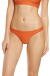 Seafolly High Cut Bikini Bottoms In Orange