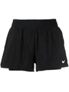 Nike Women's Flex Essential 2-in-1 Training Shorts (plus Size) In Black