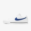 Nike Men's Court Legacy Leather Casual Sneakers From Finish Line In White, Game Royal
