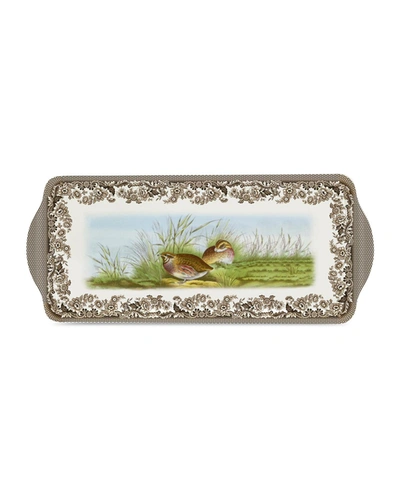 Spode Woodland Pimpernel Accessories Melamine Sandwich Handled Tray In Brown