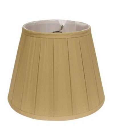 Macy's Cloth&wire Slant English Box Pleat Softback Lampshade With Washer Fitter In Honey Brow
