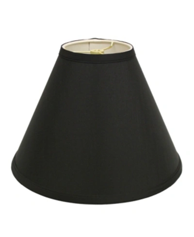 Macy's Cloth & Wire Slant Deep Cone Hardback Lampshade With Washer Fitter In Black