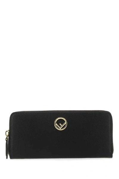 Fendi F Is  Zip In Black