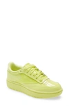 Reebok Women's Cardi B Club C Double Casual Sneakers From Finish Line In High Vis Green/high Vis Green/clear