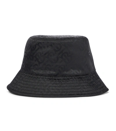 Burberry Black Monogram Jacquard Bucket Hat
