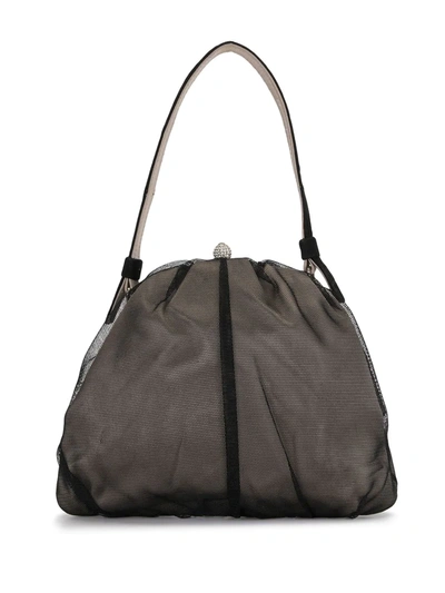Pre-owned Dolce & Gabbana Sheer-panelled Tote Bag In Black