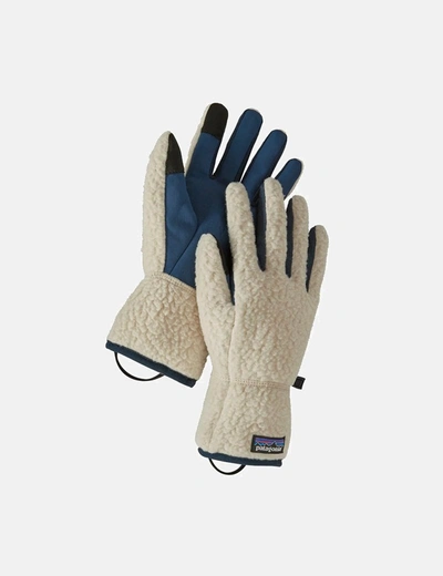 Patagonia Retro Pile Gloves In Beige