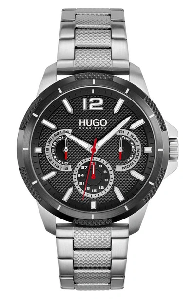 Hugo Boss Sport Multifunction Bracelet Watch, 46mm In Black