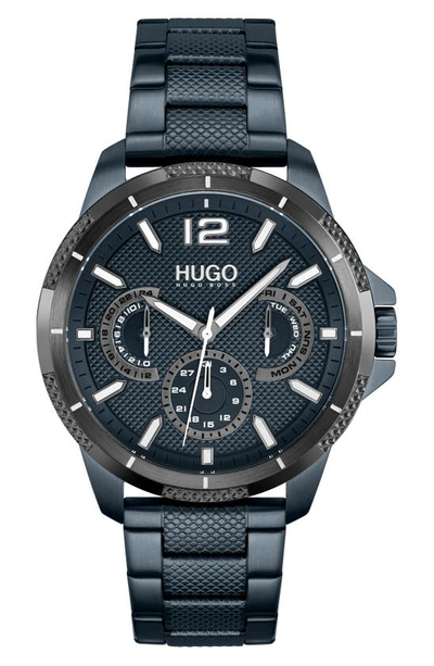 Hugo Boss Sport Chronograph Bracelet Watch, 46mm In Blue