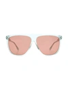 Isabel Marant 61mm Gradient Flat Top Sunglasses In Green/ Burgundy