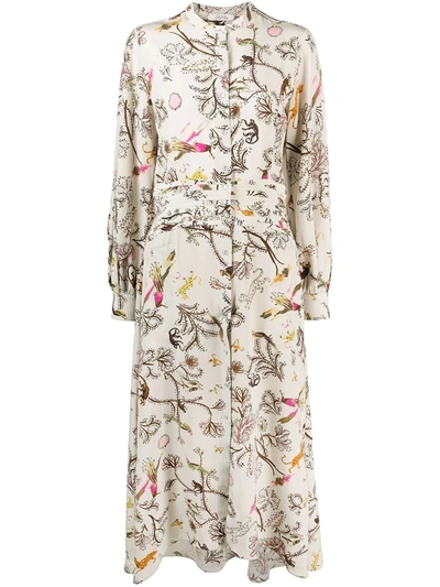 Dorothee Schumacher Tree Of Life Printed Silk Shirt Dress